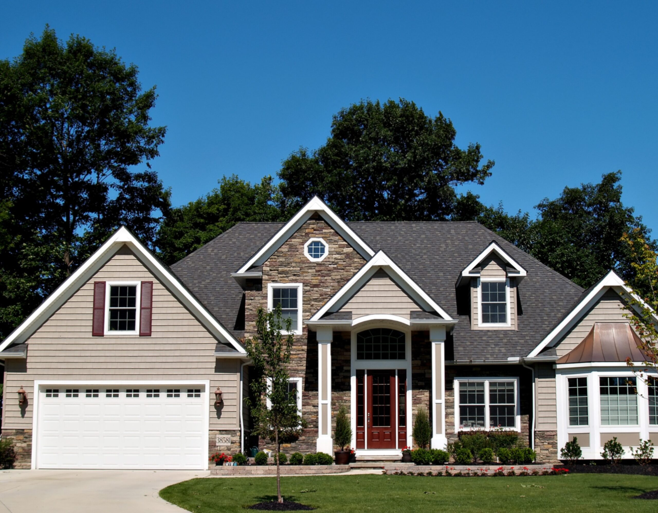 beautiful two story residential family home