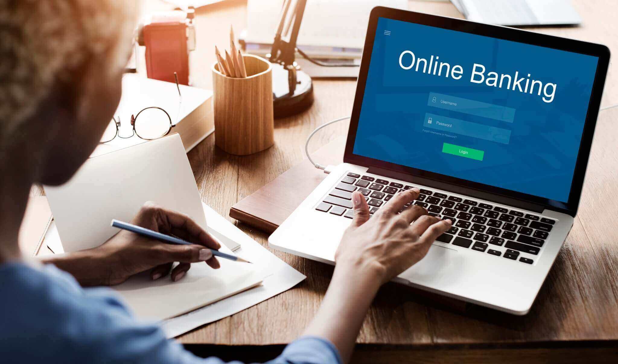online payment internet banking concept
