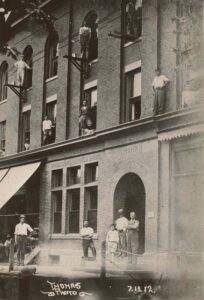 Woodsboro Bank exterior in 1912
