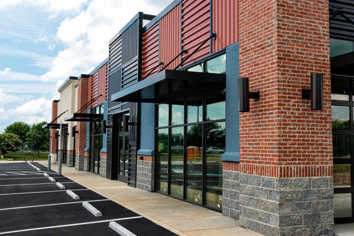 Woodsboro Bank commercial shopping strip