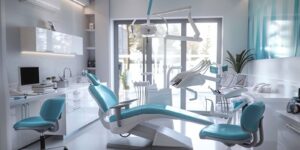 sleek and modern MD dental clinic interior