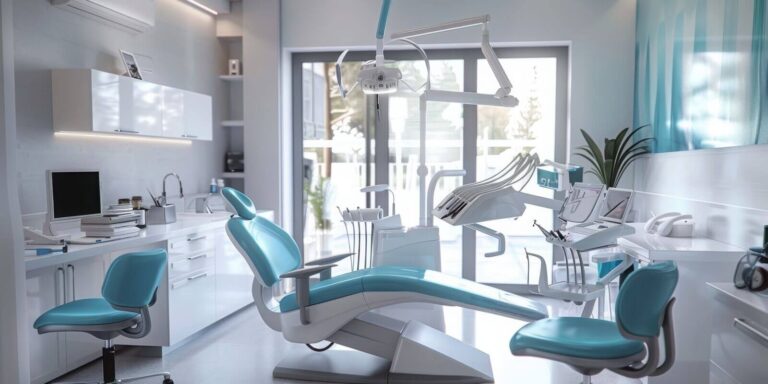 sleek and modern MD dental clinic interior