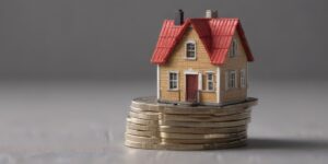 miniature house on coin stack, Maryland home financing